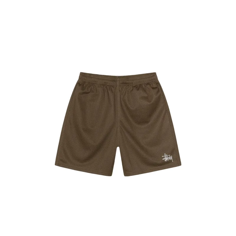 Stussy Mesh Basic Shorts 'Olive' made by Stussy