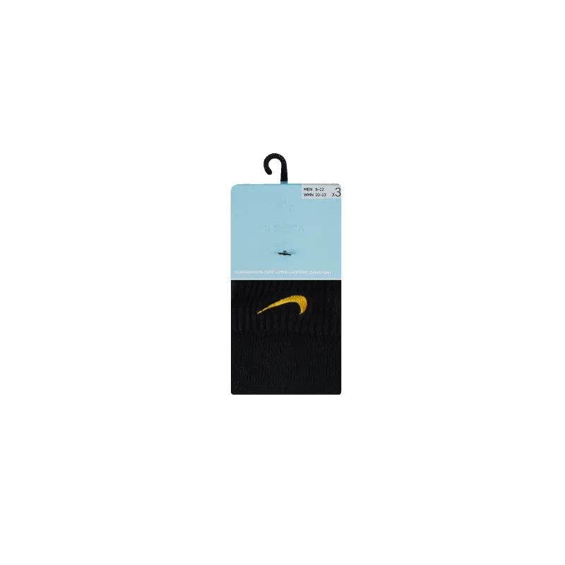 Nike x NOCTA Crew Socks (3 Pairs) 'Black/University Gold' [DD9240-010] made by Nike