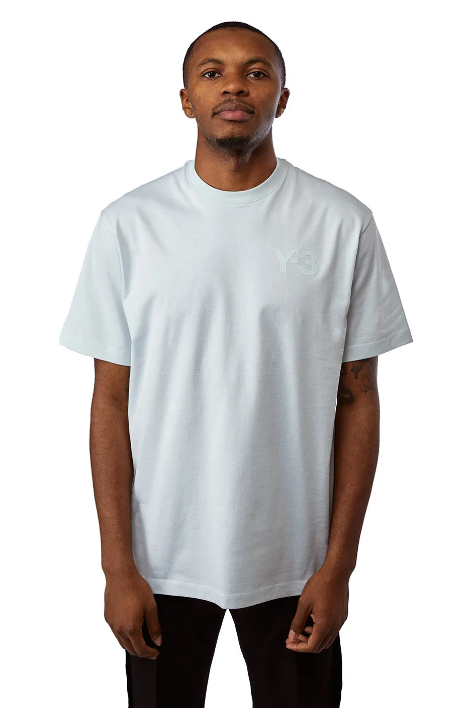 Y-3 Classic Logo Tee 'Blue Tint' sold by ROOTED