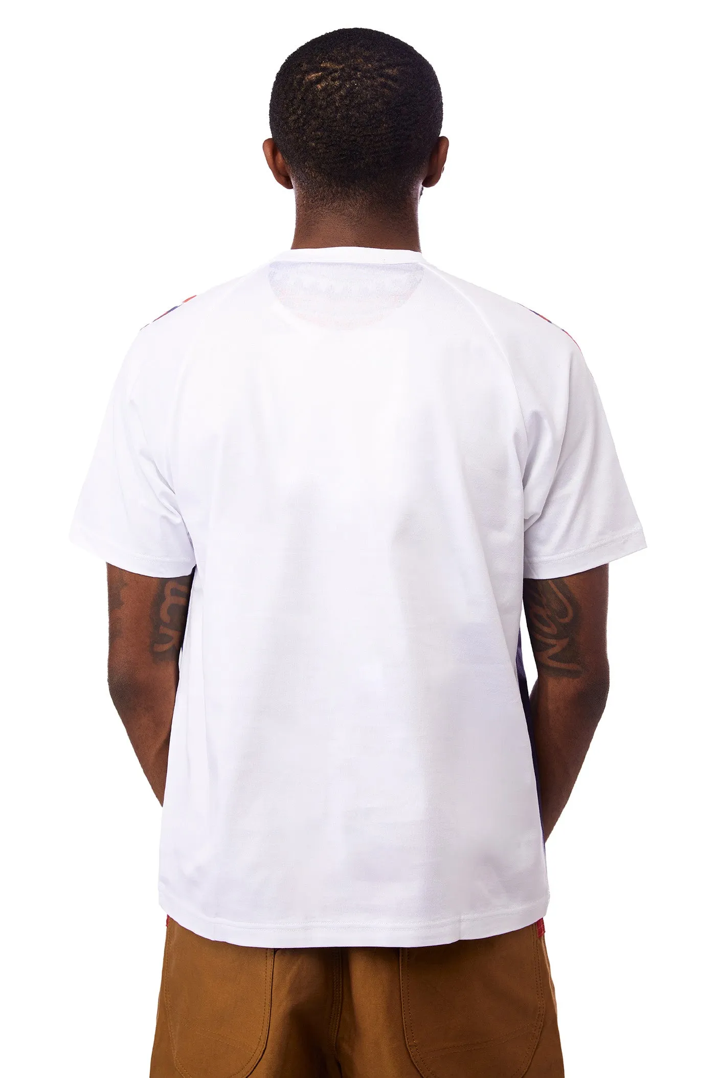 Junya Watanabe Sweater Print Tee 'White/Navy' sold by ROOTED product image thumbnail 3