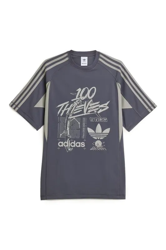 adidas x 100T Tee 'Carbon' sold by ROOTED