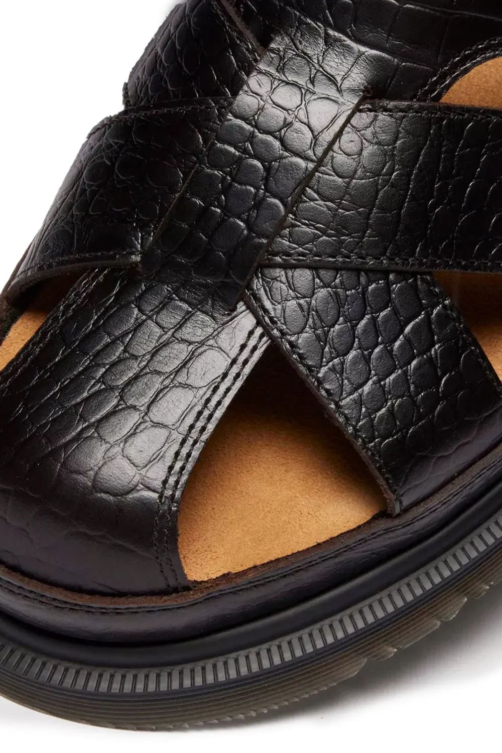 Dr Martens Aniline Croc Emboss San 'Dark Brown' sold by ROOTED product image thumbnail 4