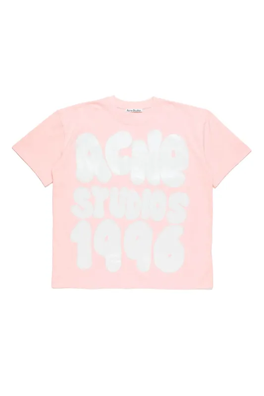 Acne Studios Spray Logo Tee 'Pink' sold by ROOTED