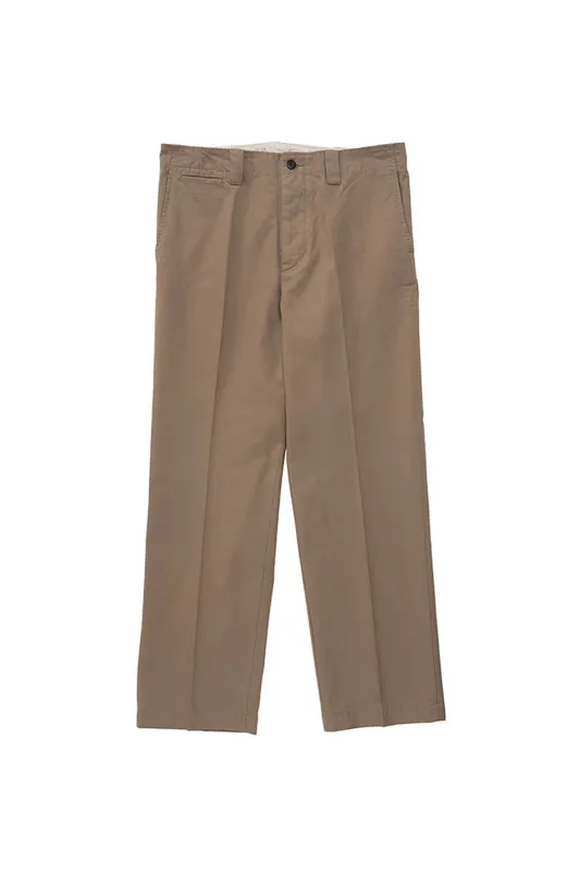 Visvim Wide Chino Pants 'Beige' made by Visvim