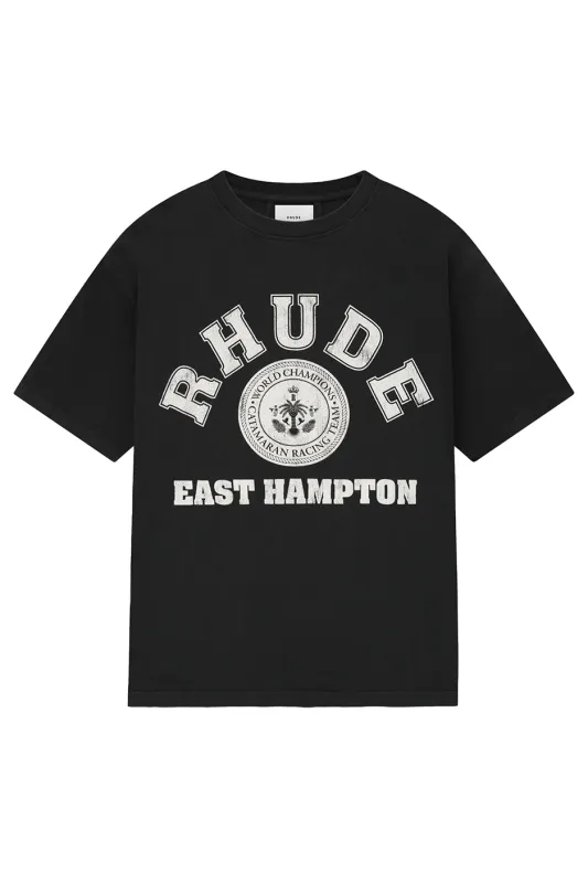 Rhude Hampton Catamaran Tee 'Vintage Black' sold by ROOTED