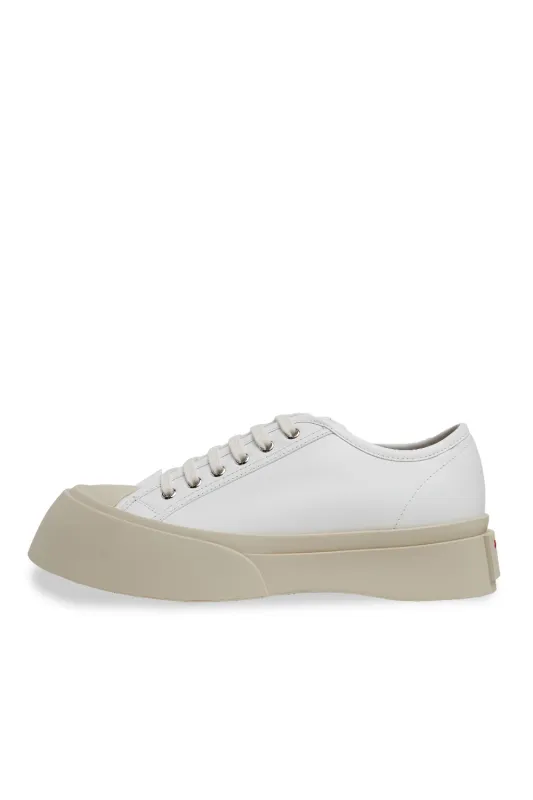 Marni Nappa Leather Pablo Sneaker 'Lily White' sold by ROOTED
