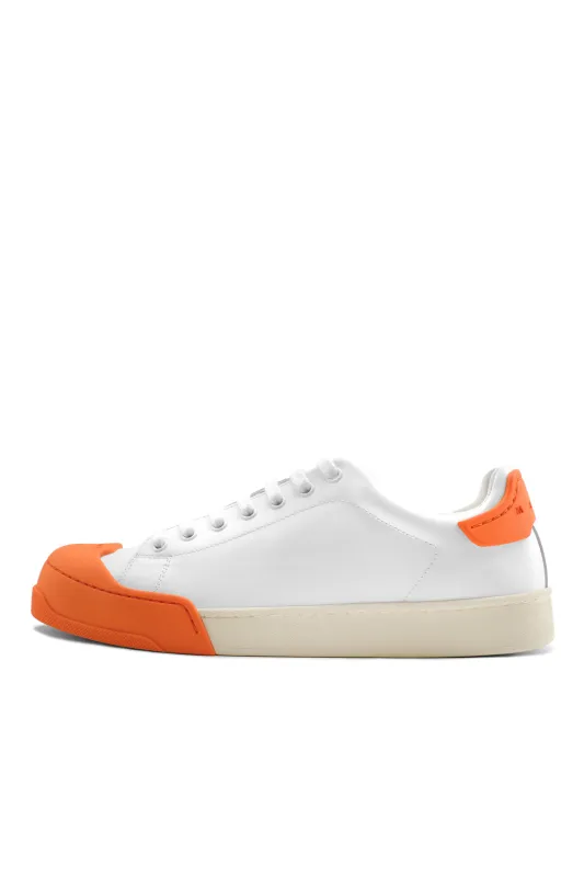 Marni Dada Bumper Sneaker 'Lily White/Orange' sold by ROOTED