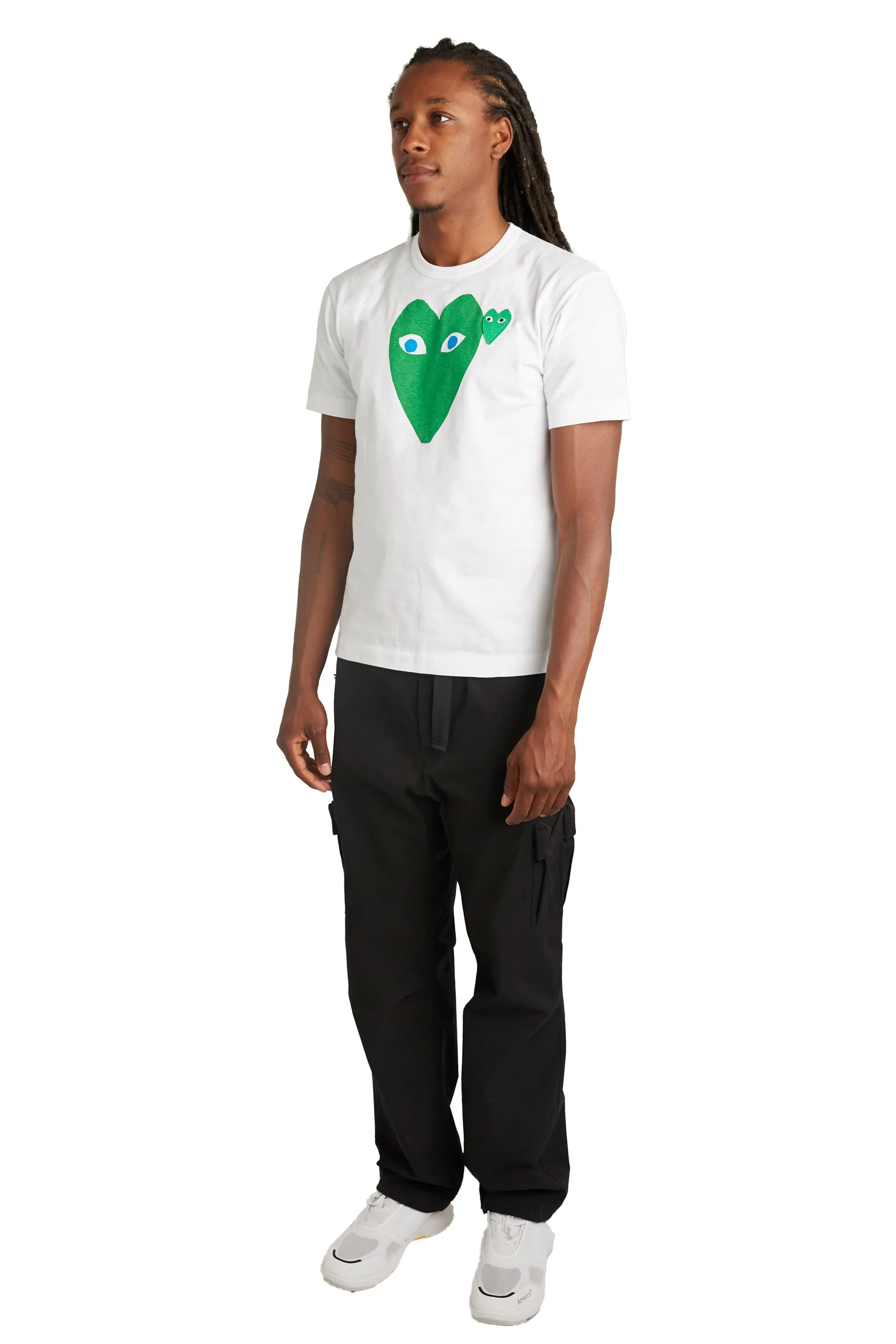 Comme des Garcons PLAY Green Blue Eyes Tee 'White' sold by ROOTED product image thumbnail 2