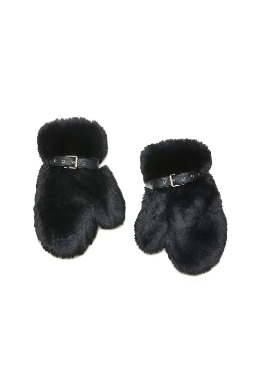 Acne Studios Alion Fur Mits 'Black' made by ROOTED