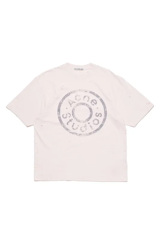 Acne Studios Button Logo Tee 'Faded Pink' made by ROOTED