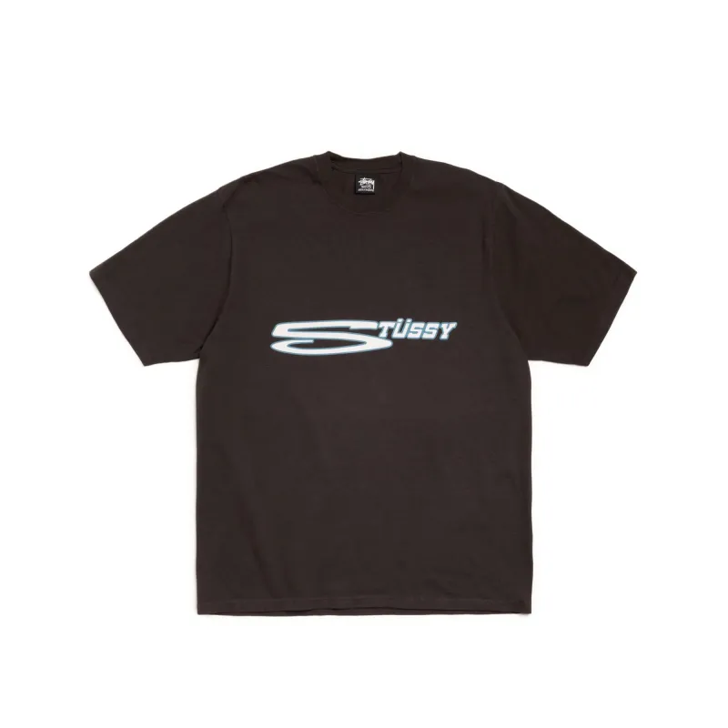 Stussy Stretch Pigment Dyed Tee 'Faded Black' sold by ROOTED