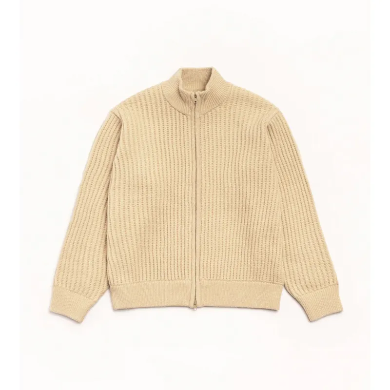 Stussy Military Patch Zip Sweater 'Sand' sold by ROOTED