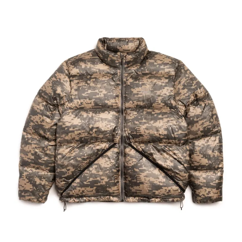Stussy Micro Ripstop Down Mock 'Digital Camo' sold by ROOTED