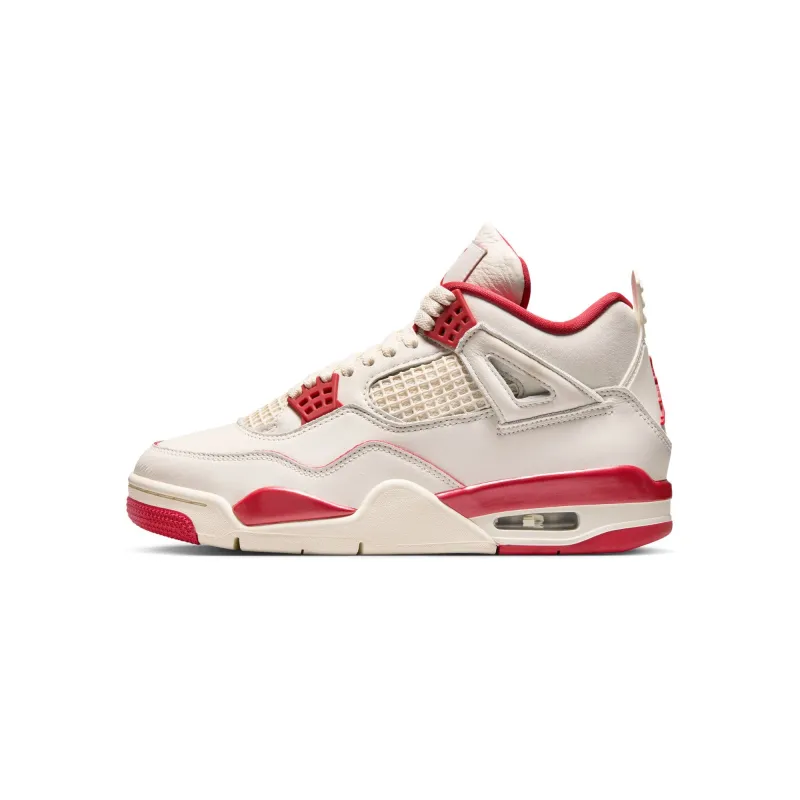 Womens Air Jordan 4 Retro 'Pale Ivory/Sierra Red' sold by ROOTED