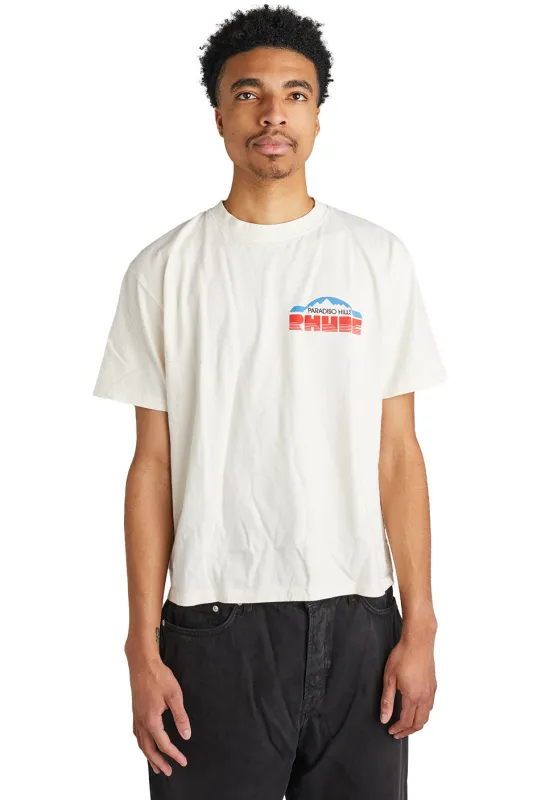 Rhude Paradiso Rally Tee 'VTG White' sold by ROOTED