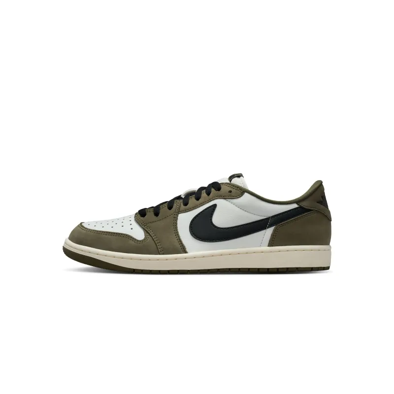 Air Jordan 1 Retro Low 'Medium Olive/Black/Summit White' made by Jordan