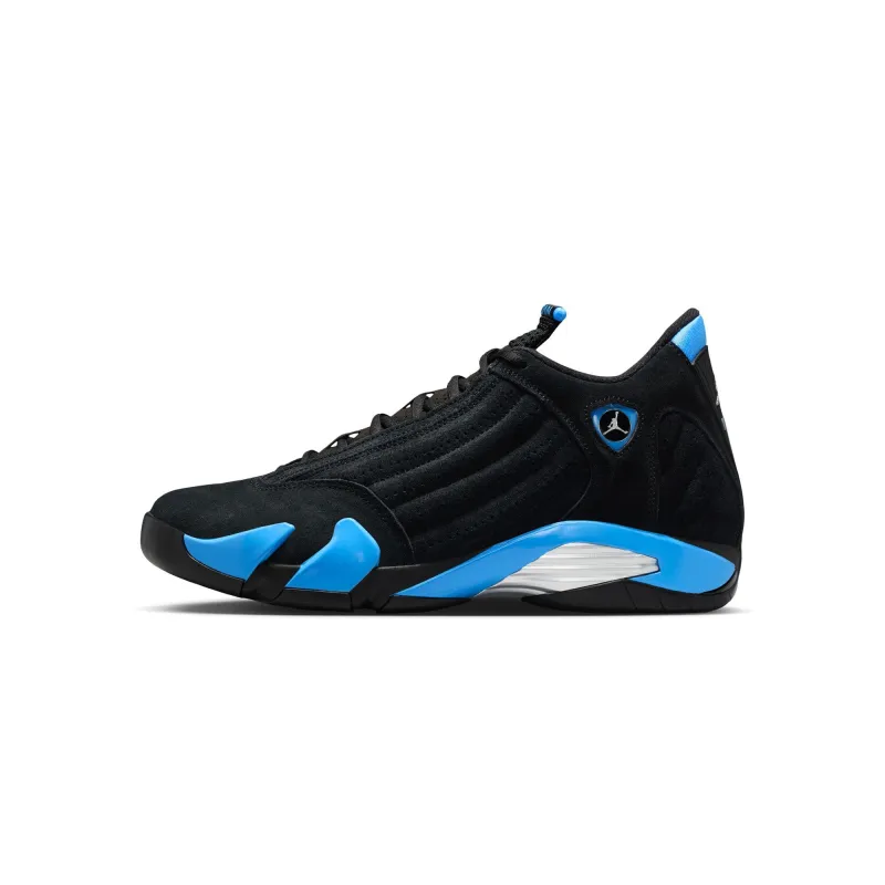 Air Jordan 14 Retro 'Black/White/University Blue' made by Jordan