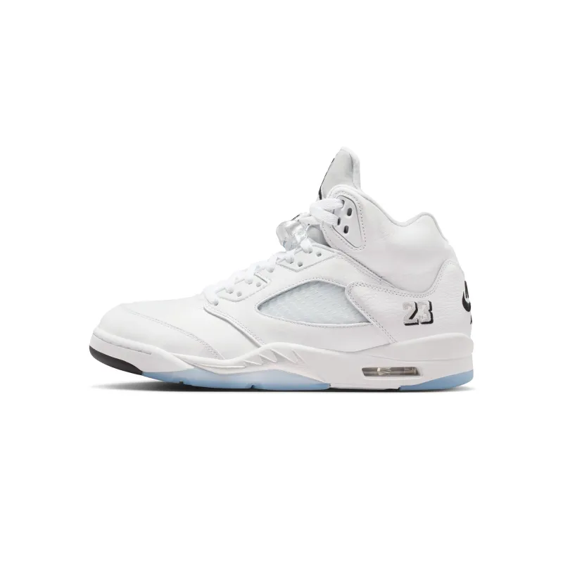 Air Jordan 5 Retro 'White/Black/Metallic Silver' made by Jordan