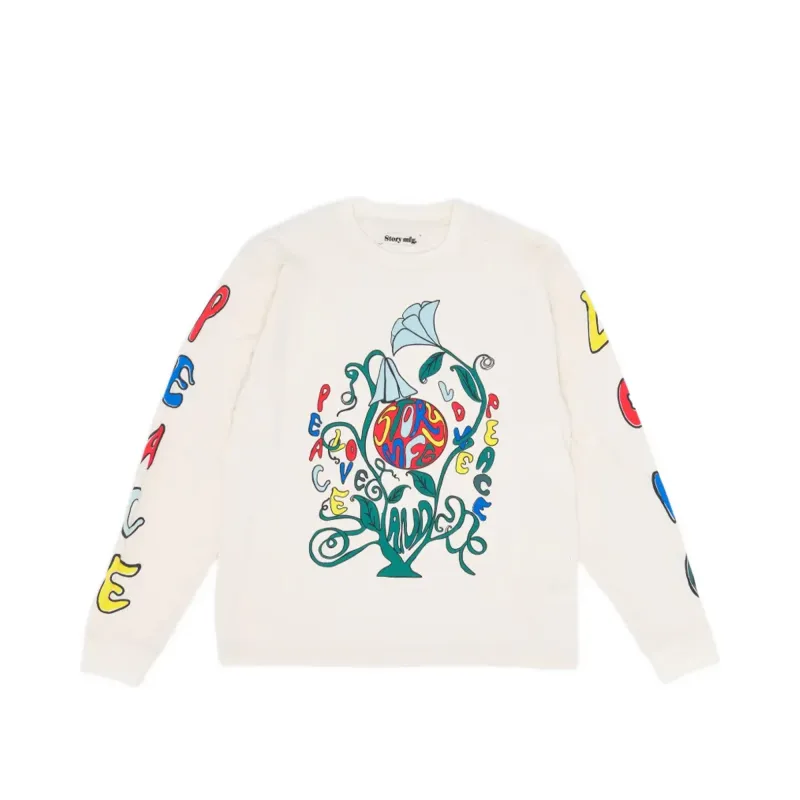Story Mfg Grateful Tee 'Peace Plant' made by Story Mfg.
