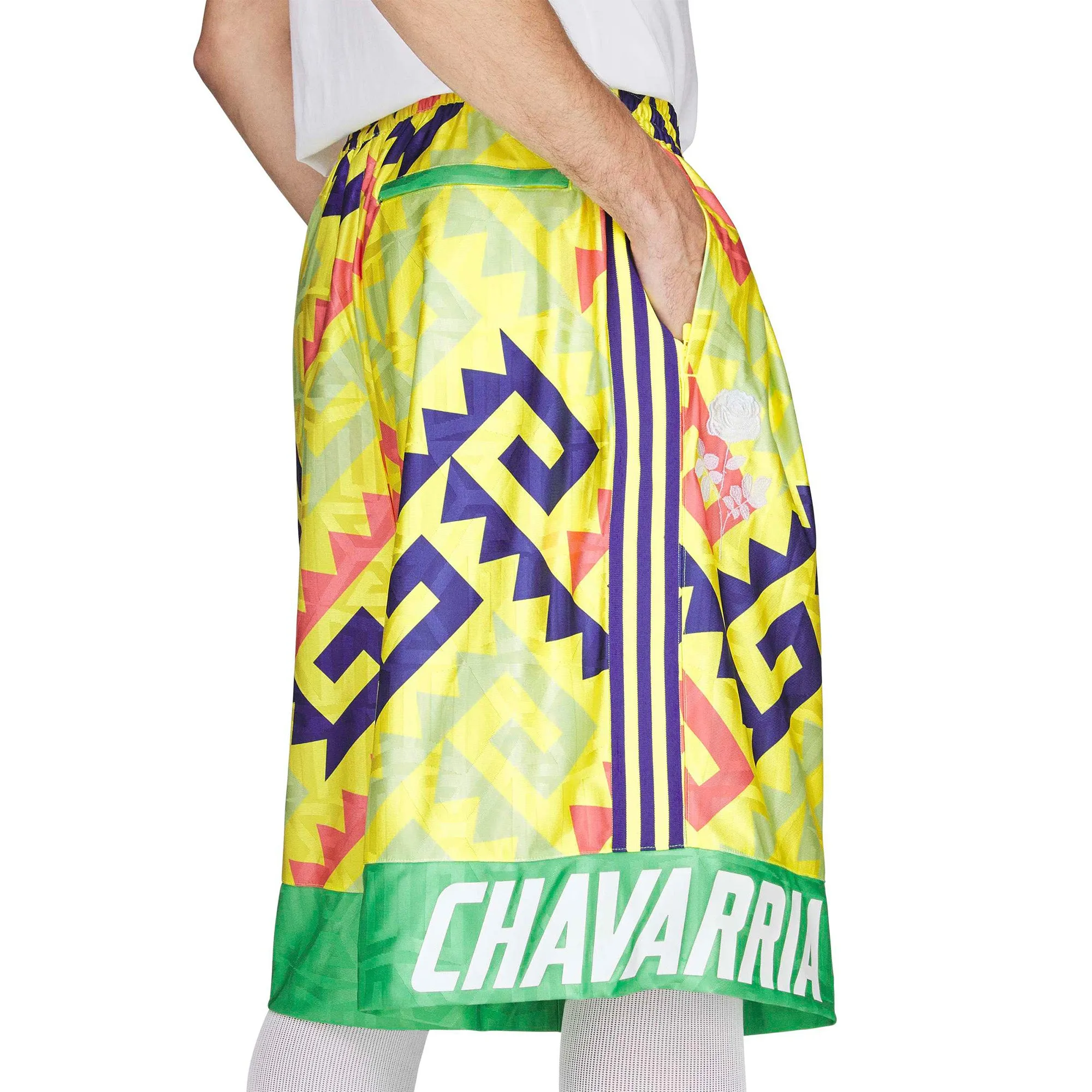 adidas x Willy Chavarria Long Shorts 'Lemon' sold by ROOTED product image thumbnail 4