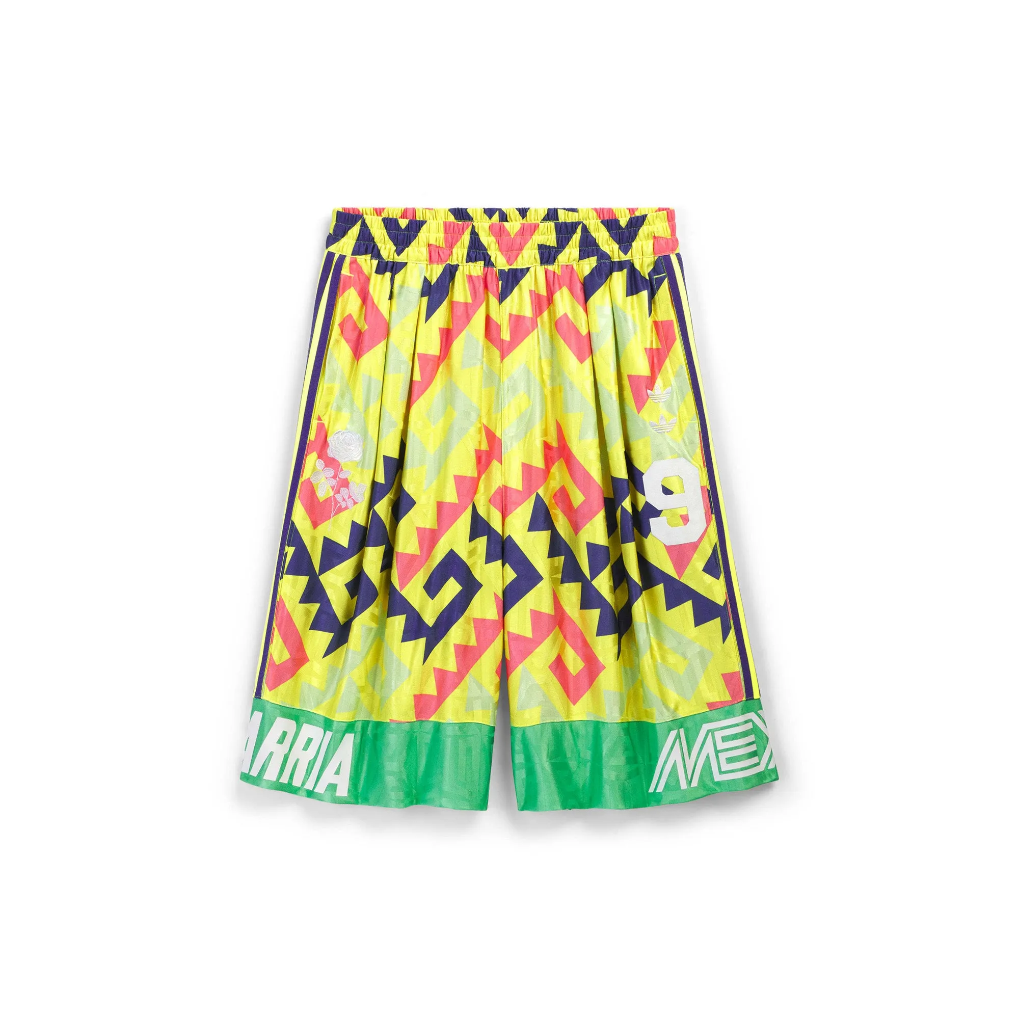 adidas x Willy Chavarria Long Shorts 'Lemon' sold by ROOTED