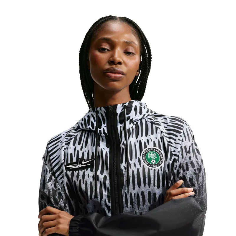 Nike x Slawn Nigeria Soccer Anthem Jacket 'Black/White' made by Nike
