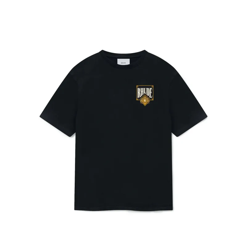 Rhude Playing Cards Tee 'Vintage Black' made by Rhude