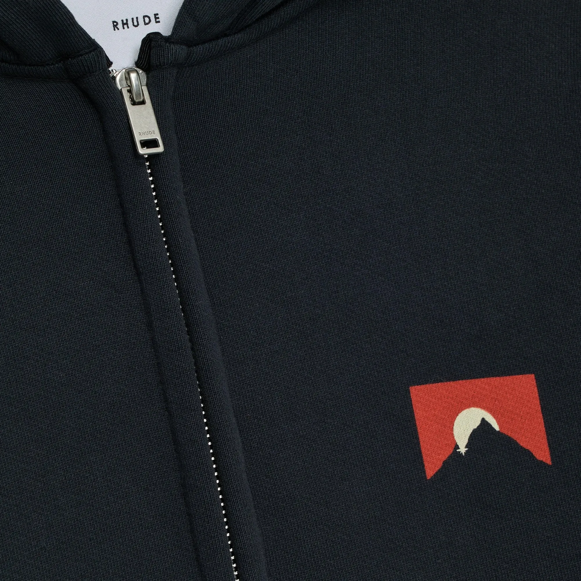 Rhude Eagle Pass Zip Hoodie 'Vintage Black' sold by ROOTED product image thumbnail 3