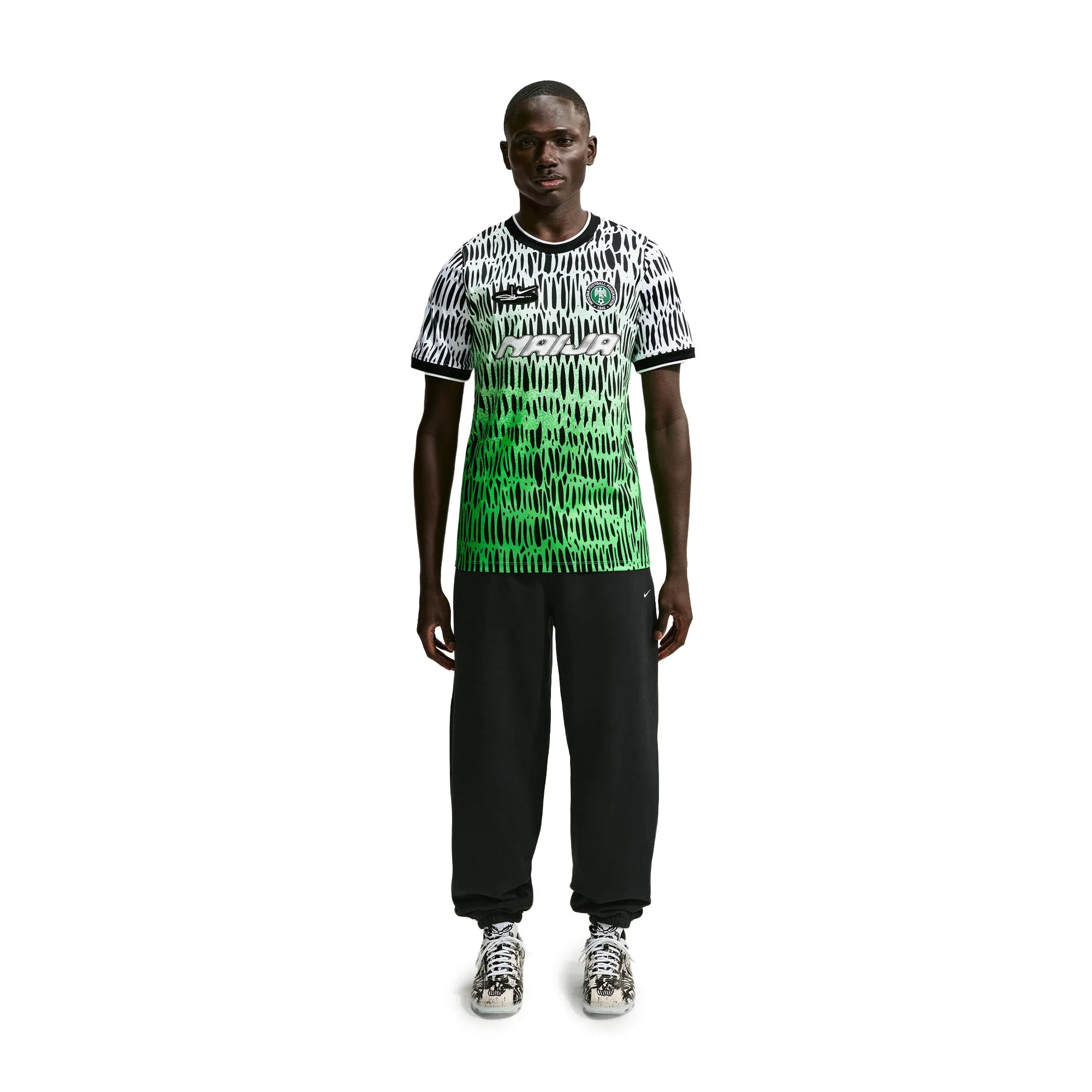 Nike x Slawn Academy Pro Short-Sleeve Soccer Top 'Black/White' sold by ROOTED product image thumbnail 3