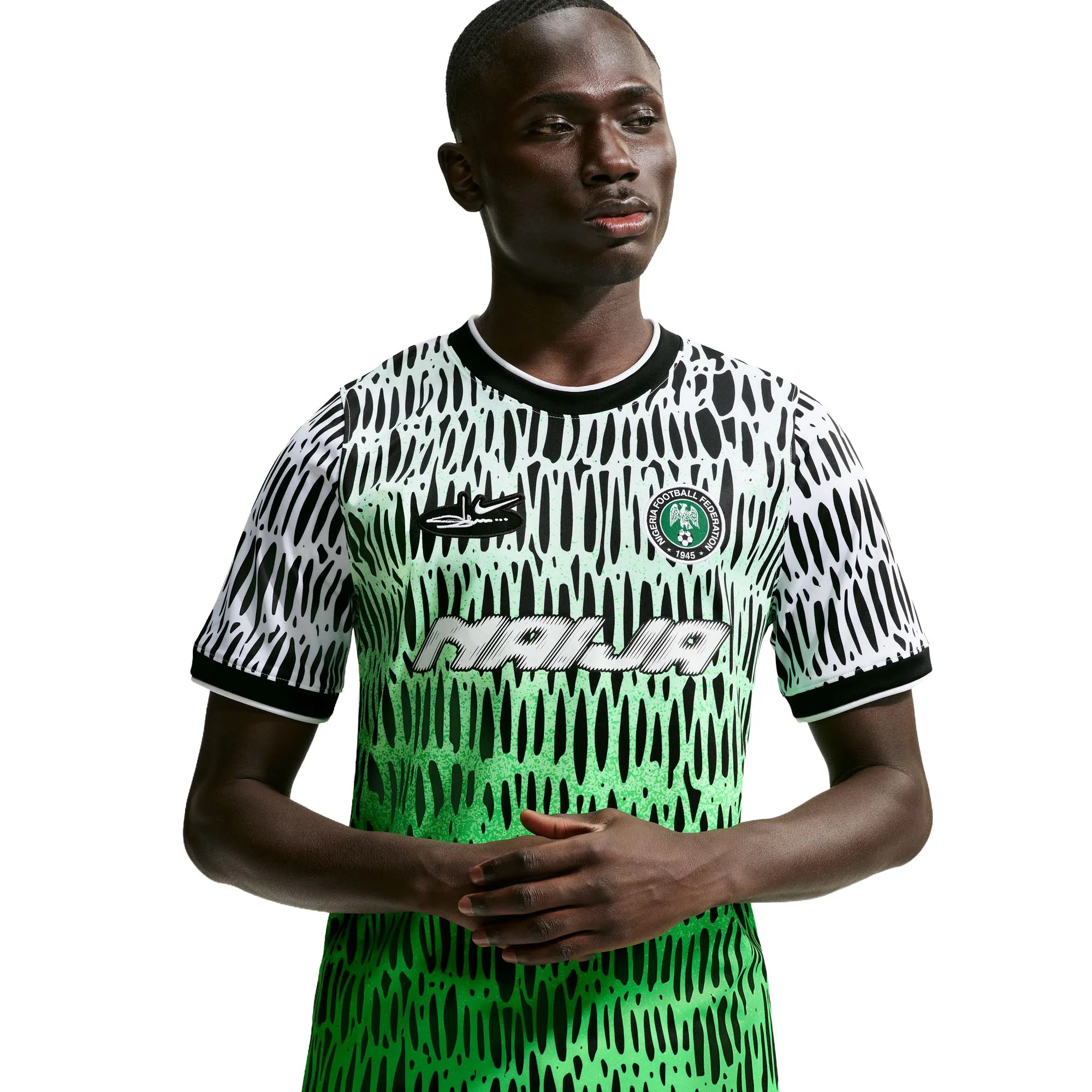 Nike x Slawn Academy Pro Short-Sleeve Soccer Top 'Black/White' sold by ROOTED