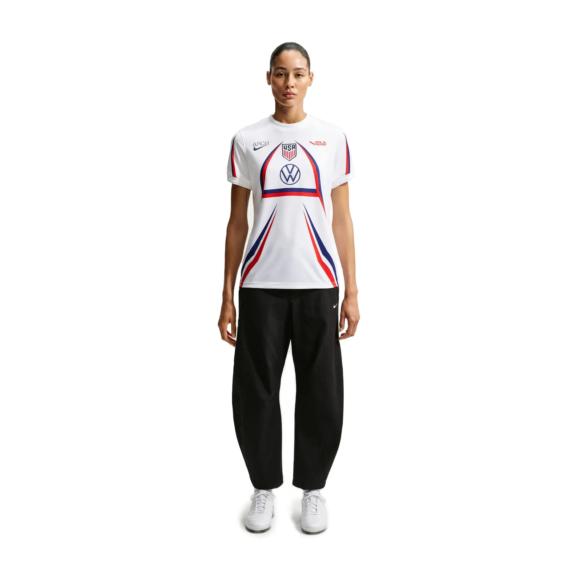 Womens Nike x V.A.A. SS Soccer Top 'White' sold by ROOTED product image thumbnail 3