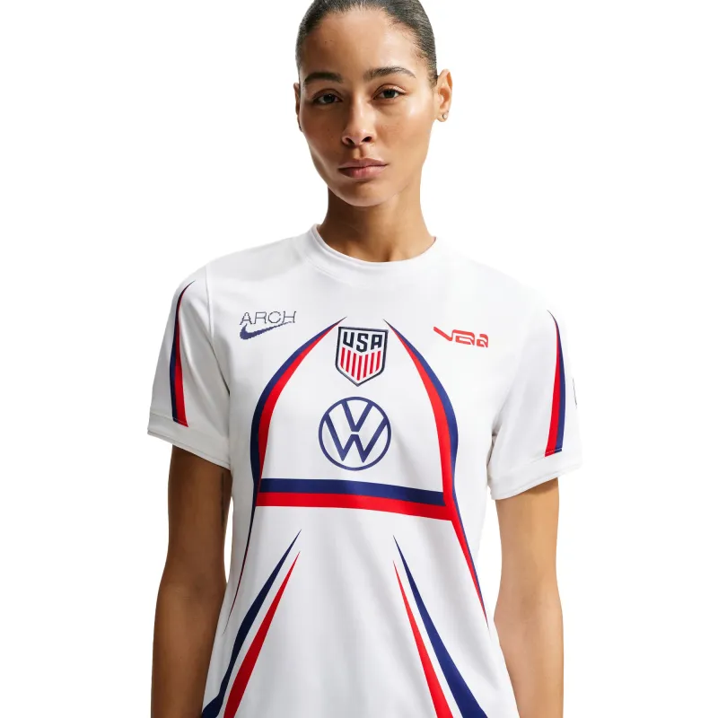 Womens Nike x V.A.A. SS Soccer Top 'White' made by Nike