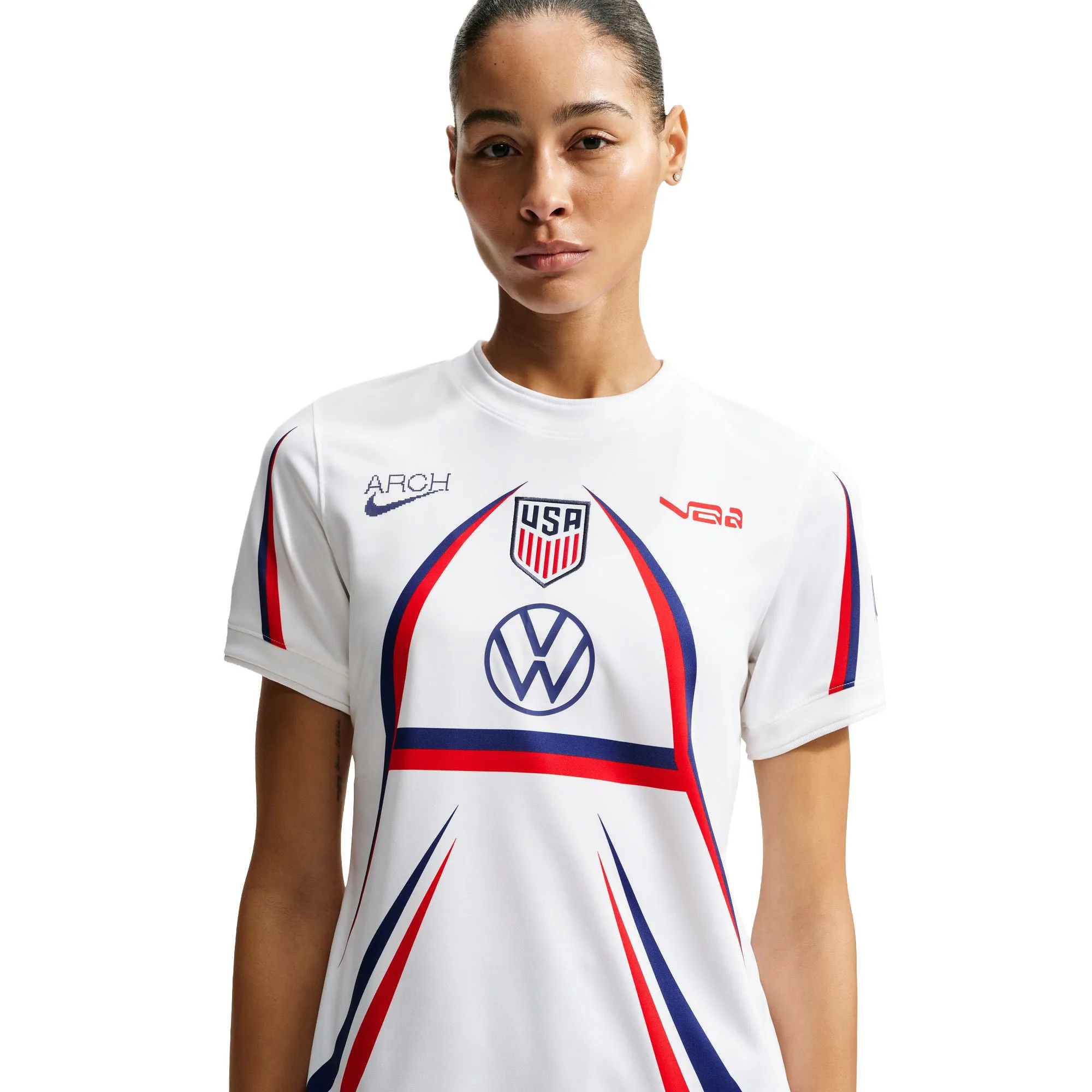 Womens Nike x V.A.A. SS Soccer Top 'White' sold by ROOTED