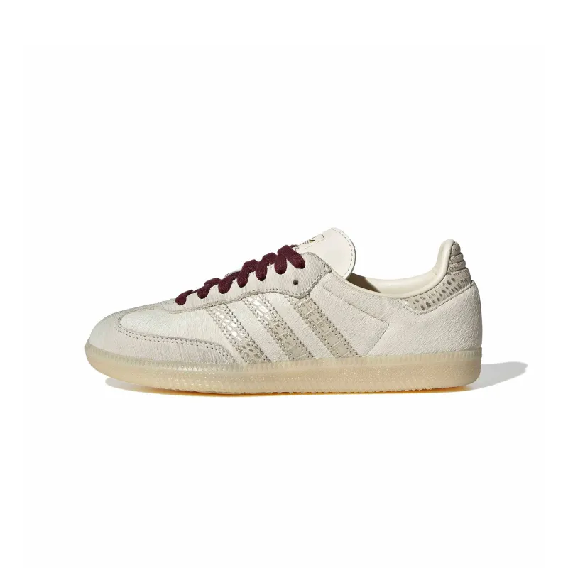 Womens adidas Samba OG 'Cream White/Maroon' made by Adidas