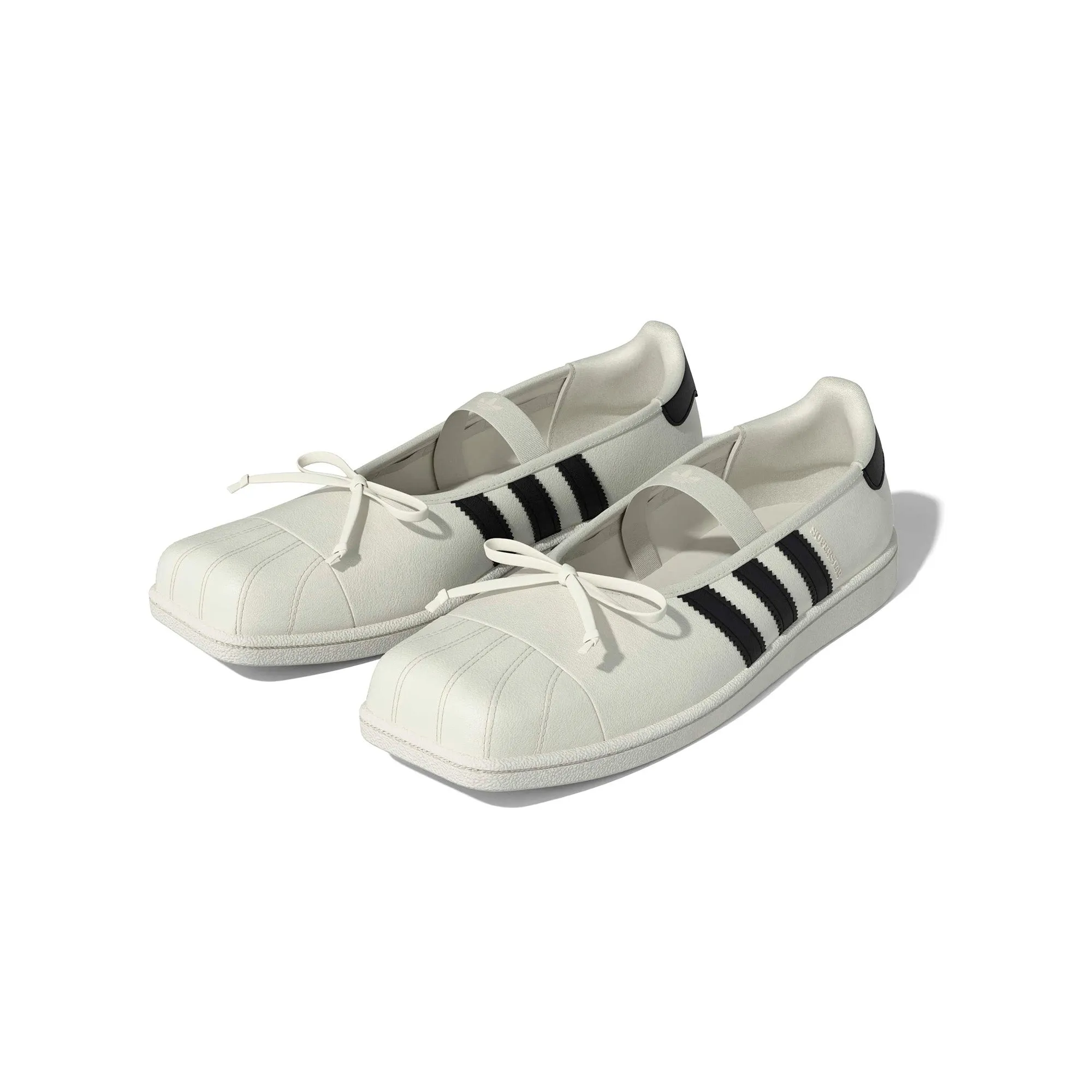 Womens adidas x JENNIE Superstar SQ Ballet 'White/Black' sold by ROOTED product image thumbnail 2