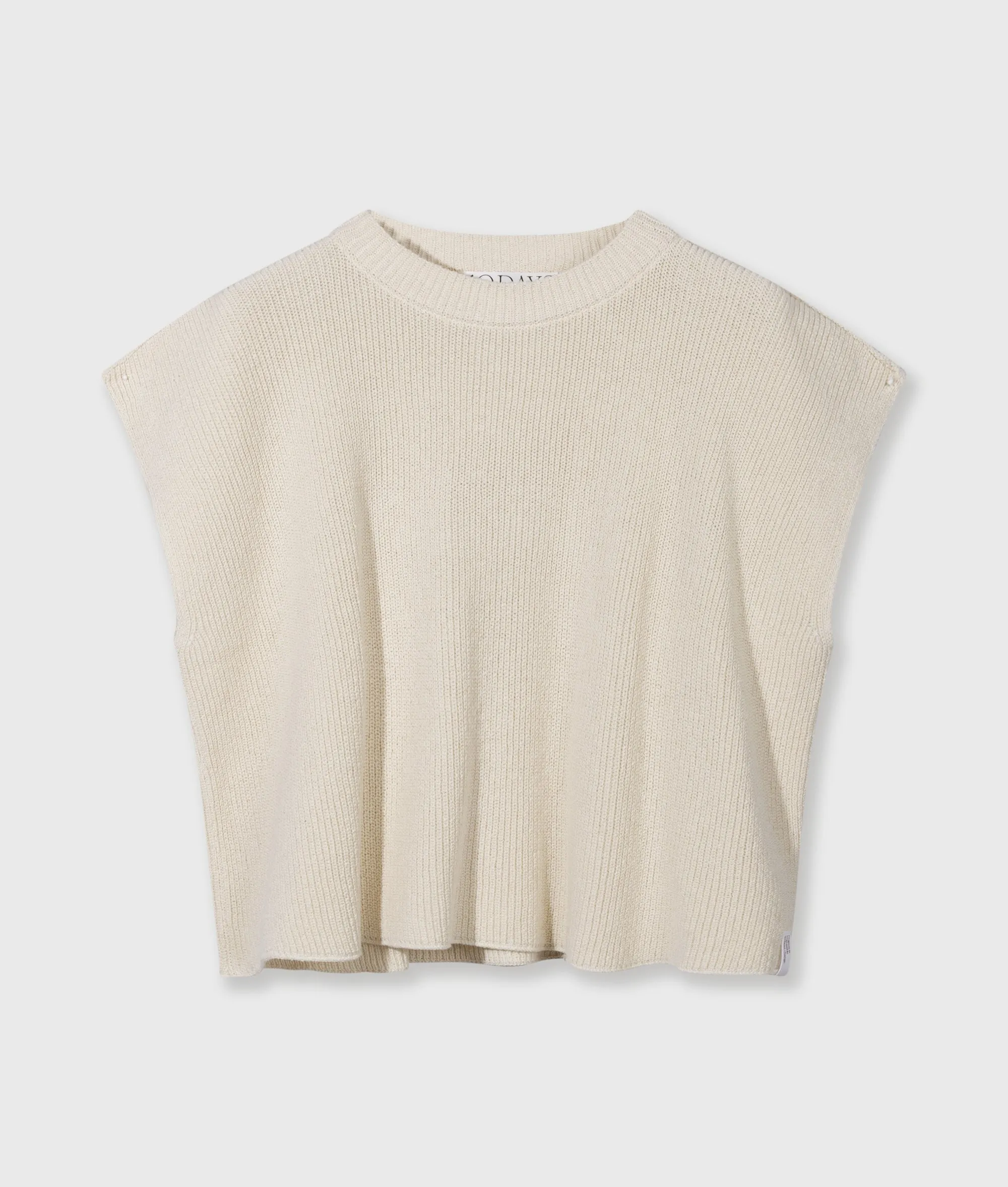 cotton knit top | soft vanilla sold by 10days product image thumbnail 5