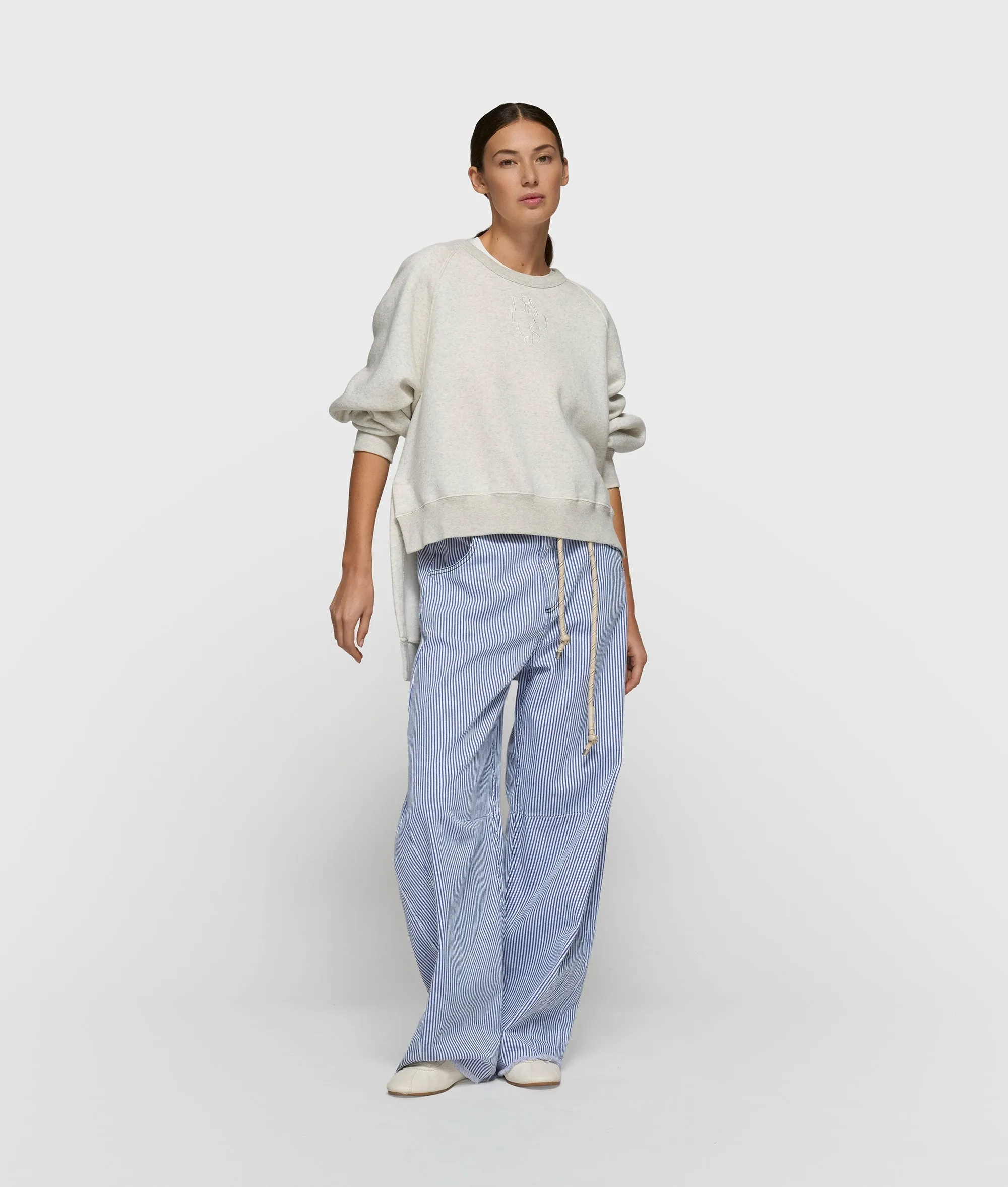 a-symmetric sweater | soft white melee sold by 10days product image thumbnail 3