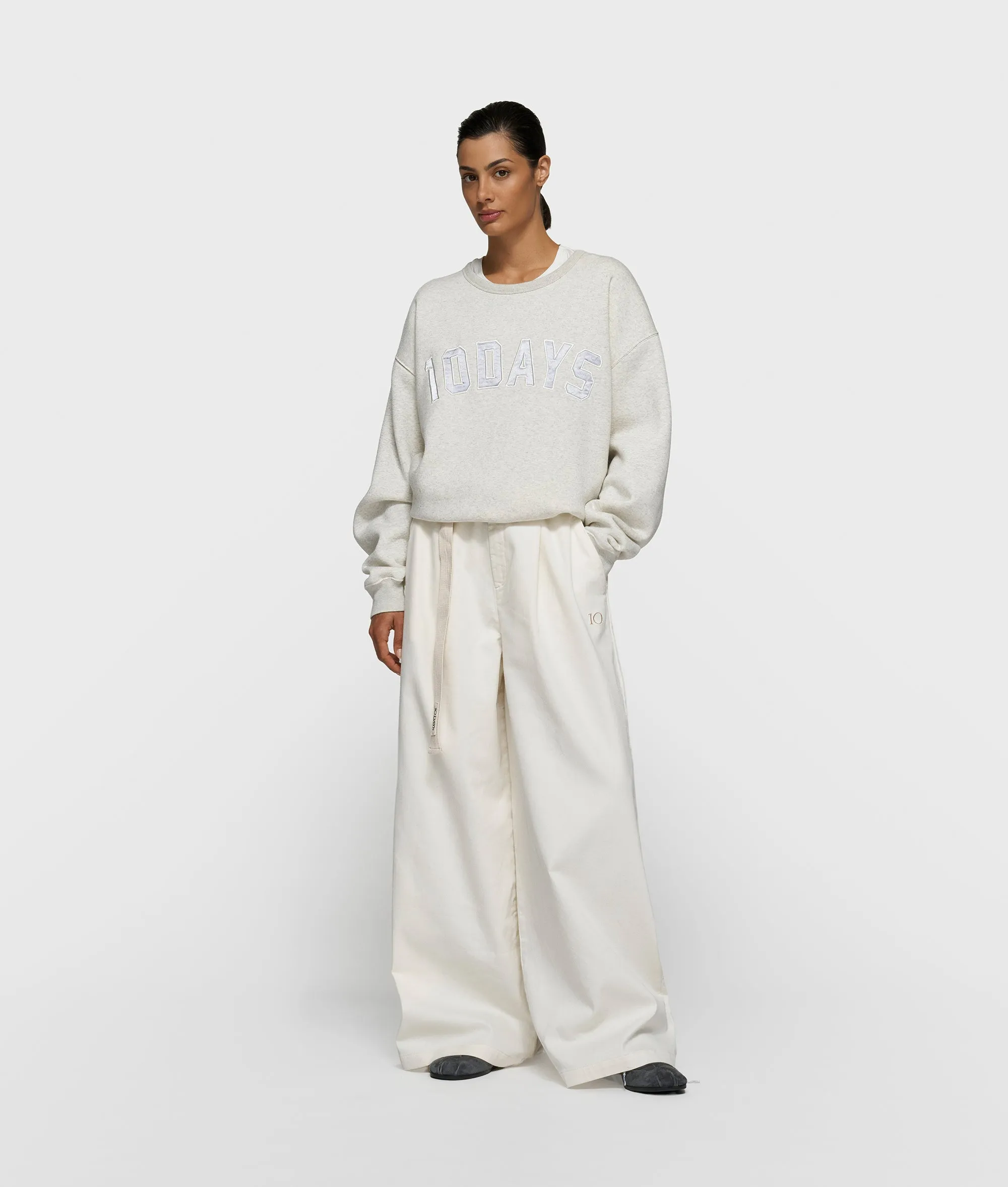 statement sweater | soft white melee sold by 10days product image thumbnail 3