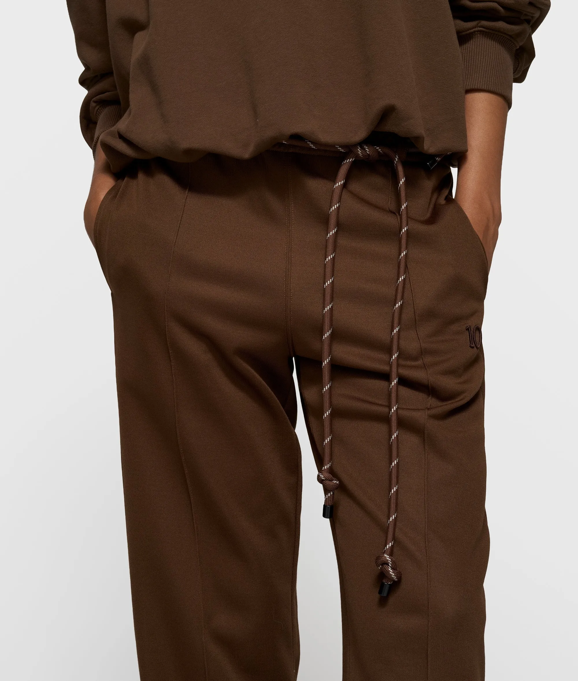 tapered track pants | dark truffle sold by 10days product image thumbnail 5
