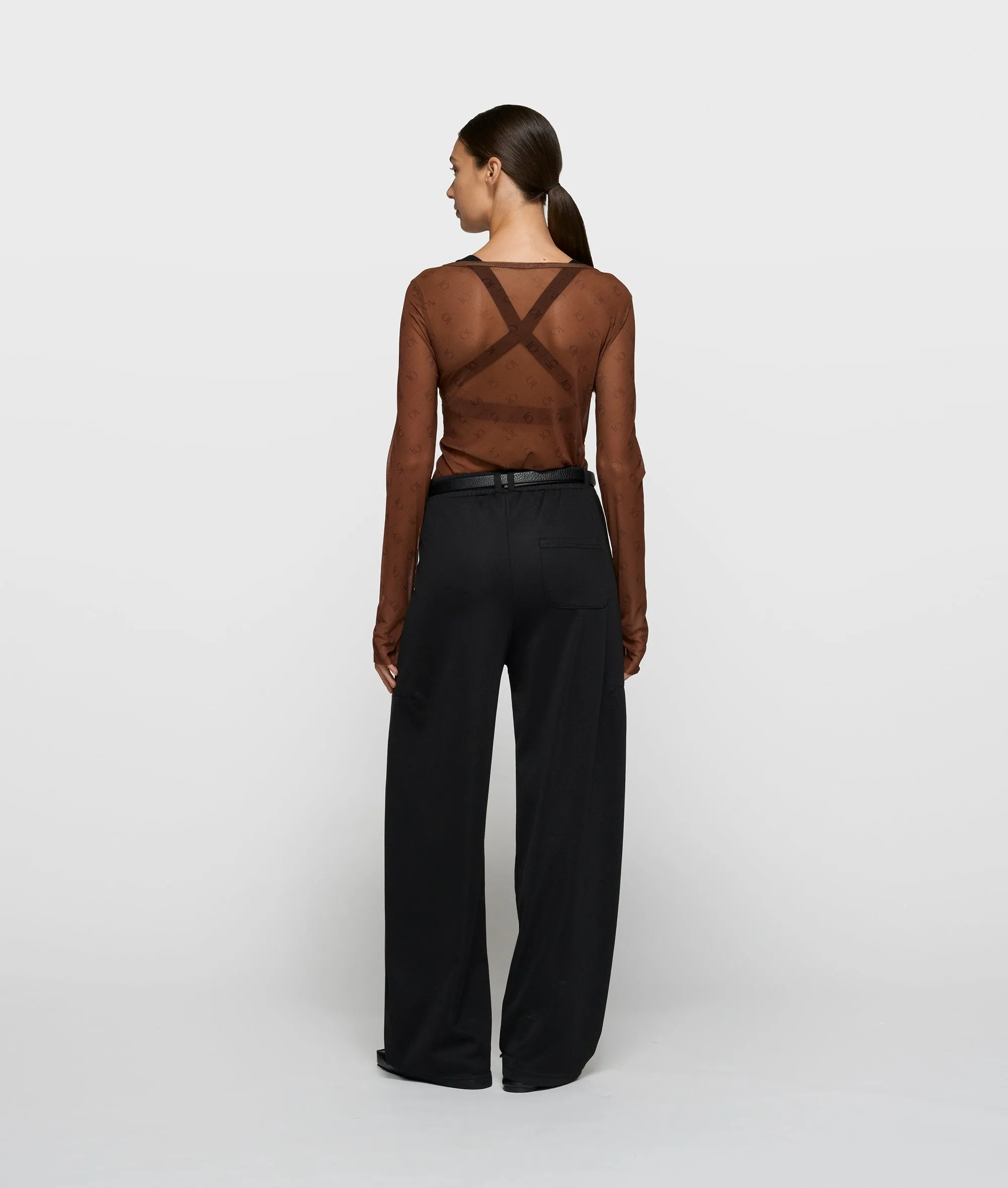 mesh long sleeve monogram | dark truffle sold by 10days product image thumbnail 4