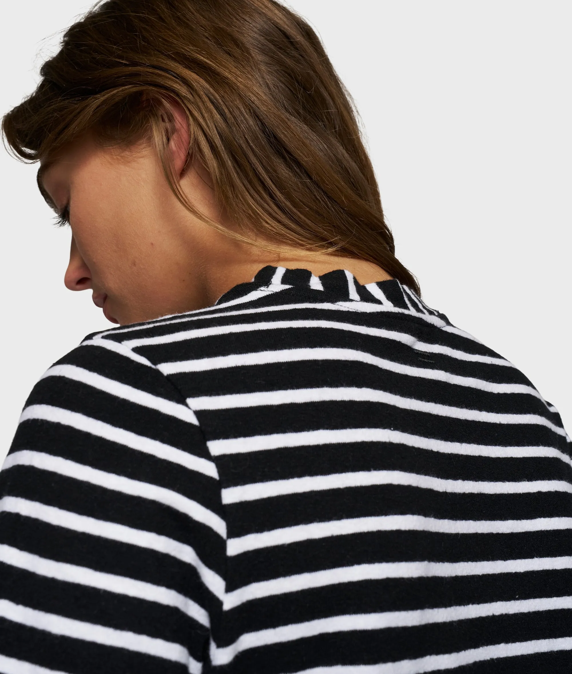 THE PETITE TEE STRIPES | black/white sold by 10days product image thumbnail 2
