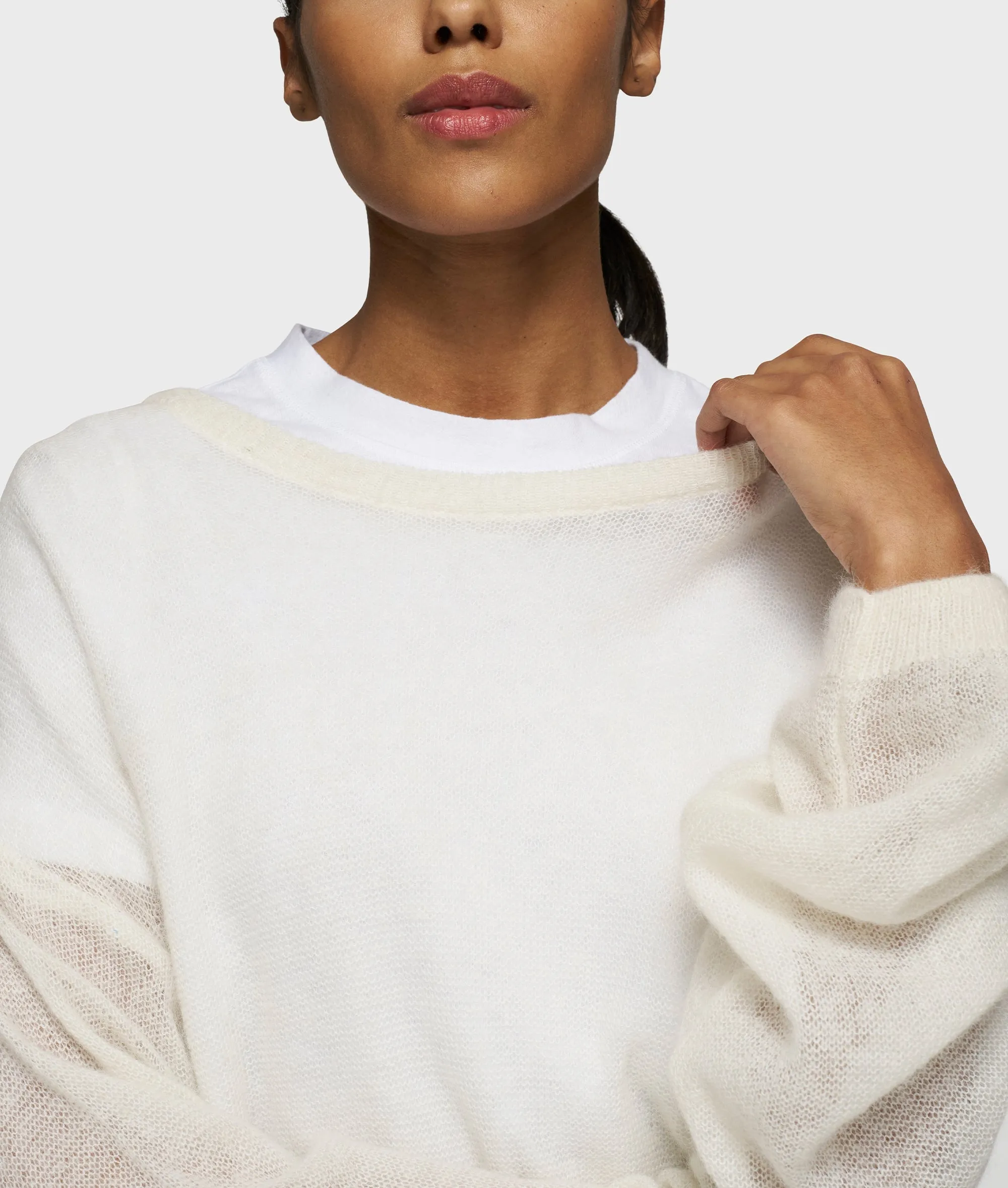 THE KNIT SWEATER | ecru sold by 10days product image thumbnail 2