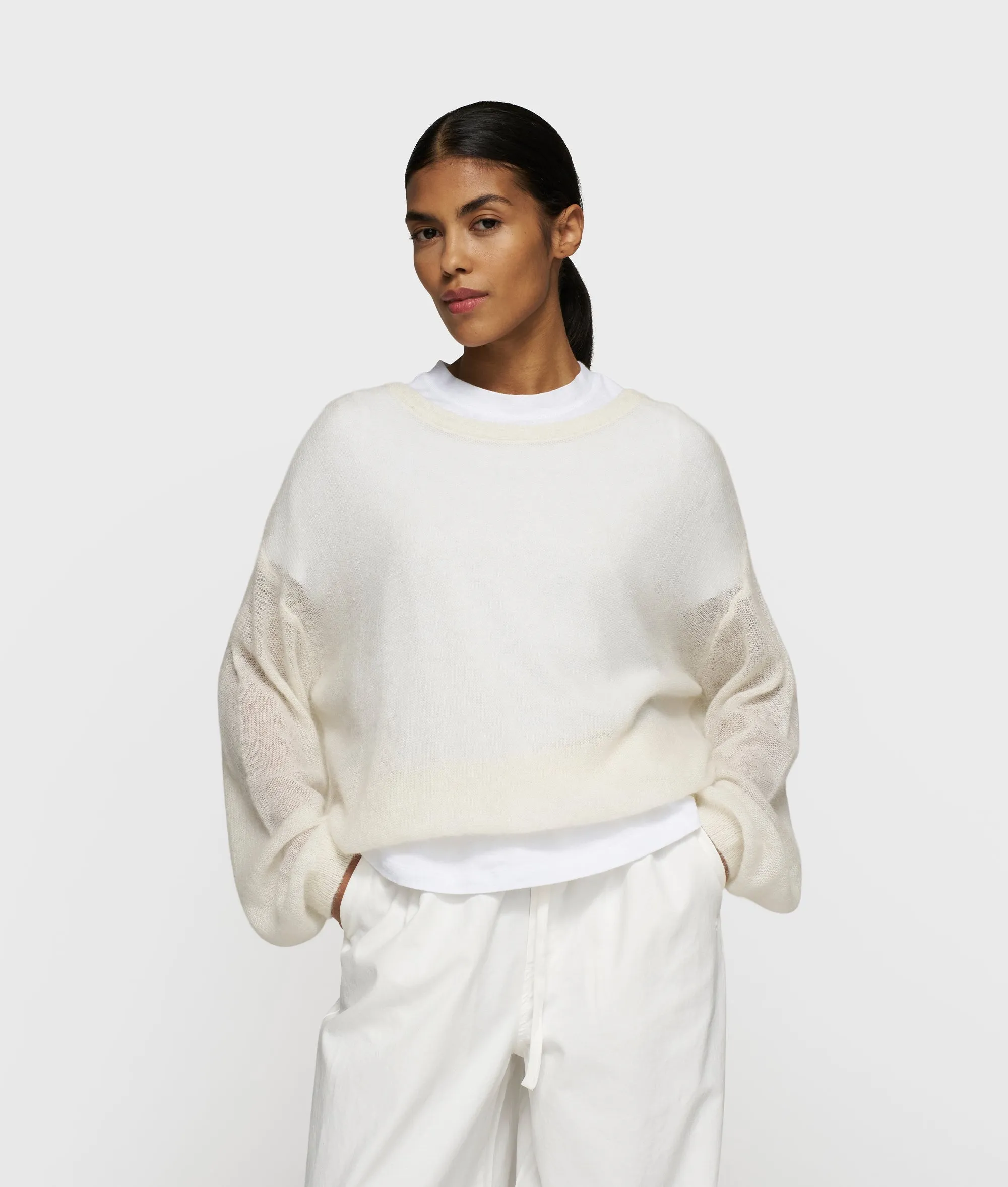 THE KNIT SWEATER | ecru sold by 10days