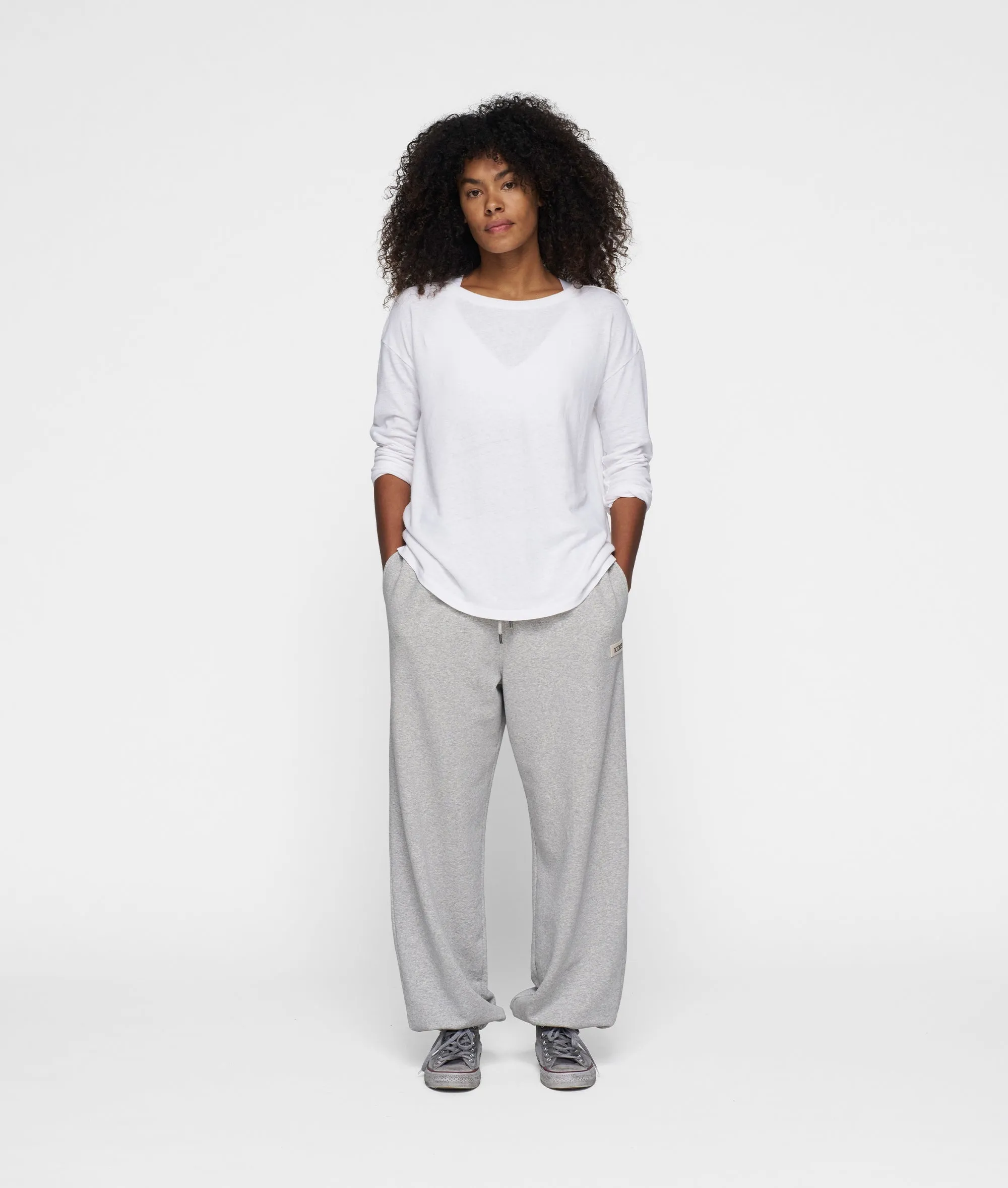 THE LONG SLEEVE TEE | white sold by 10days product image thumbnail 3