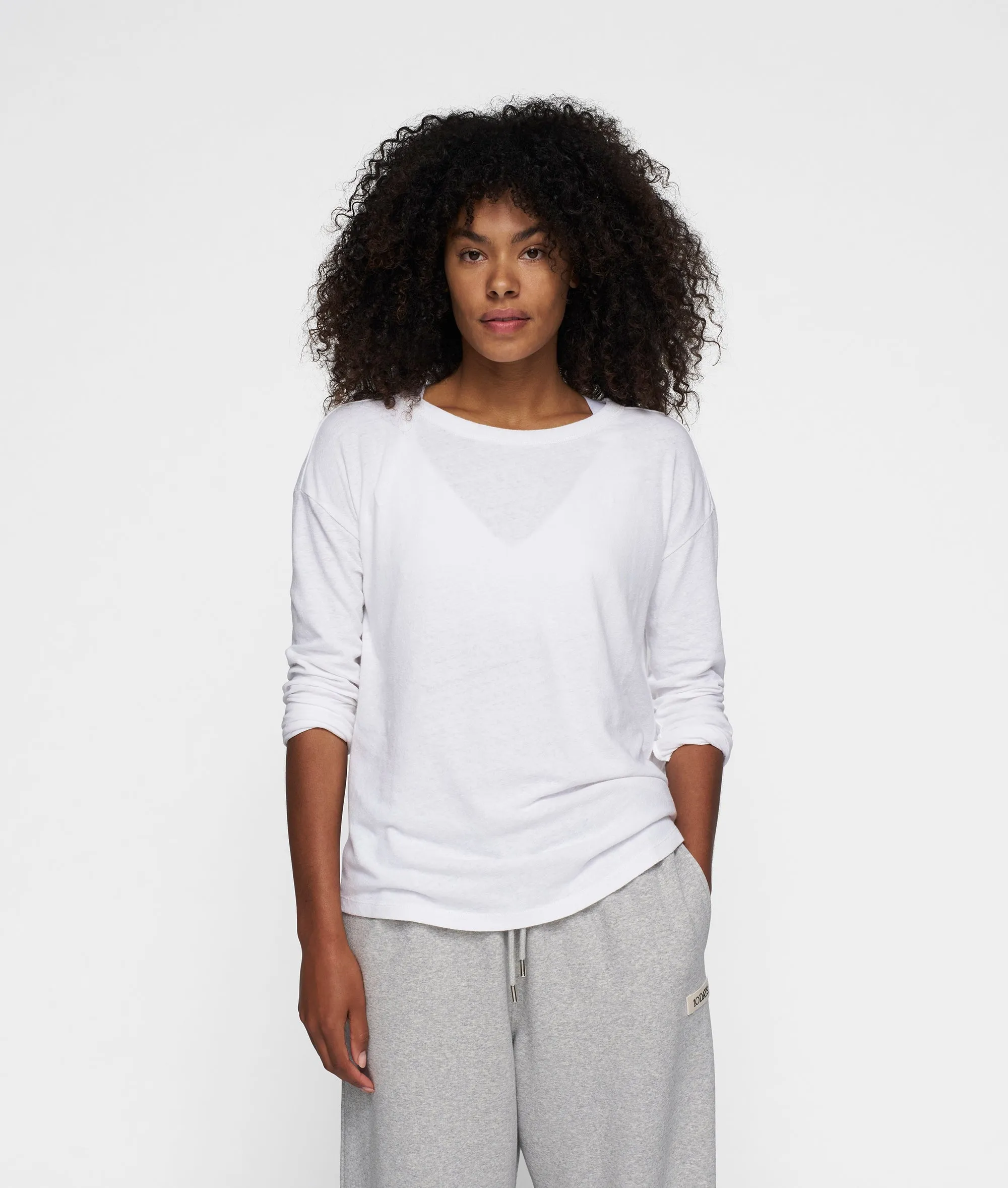 THE LONG SLEEVE TEE | white sold by 10days