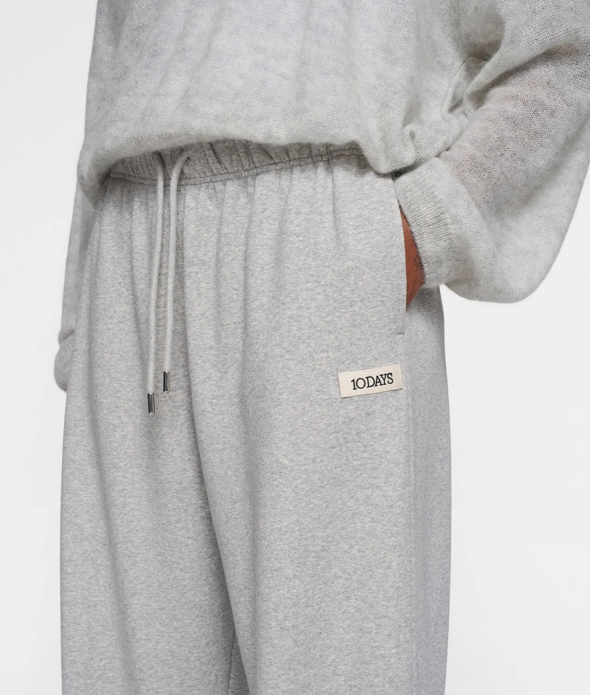 THE KNIT SWEATER | light grey melee sold by 10days product image thumbnail 5