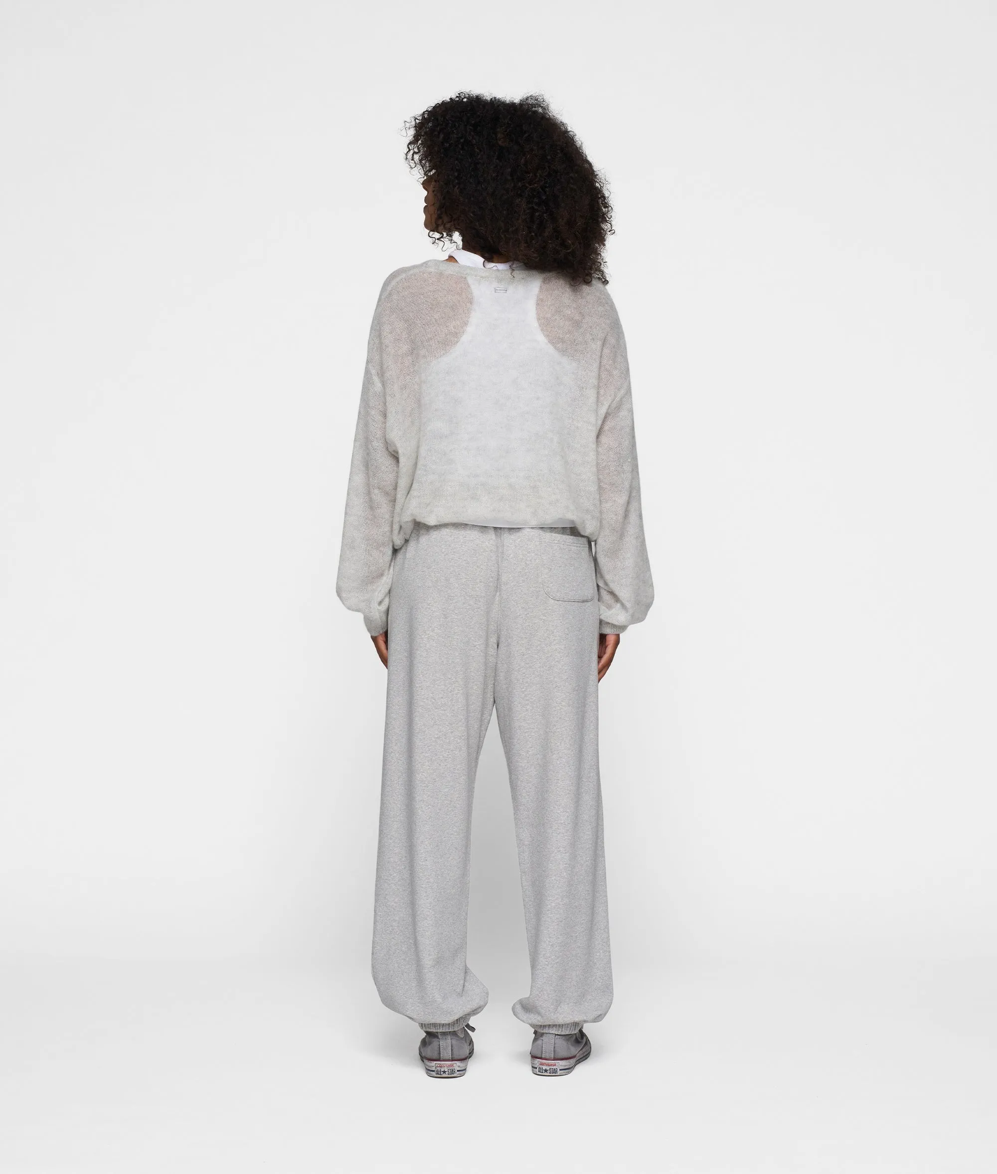THE KNIT SWEATER | light grey melee sold by 10days product image thumbnail 4