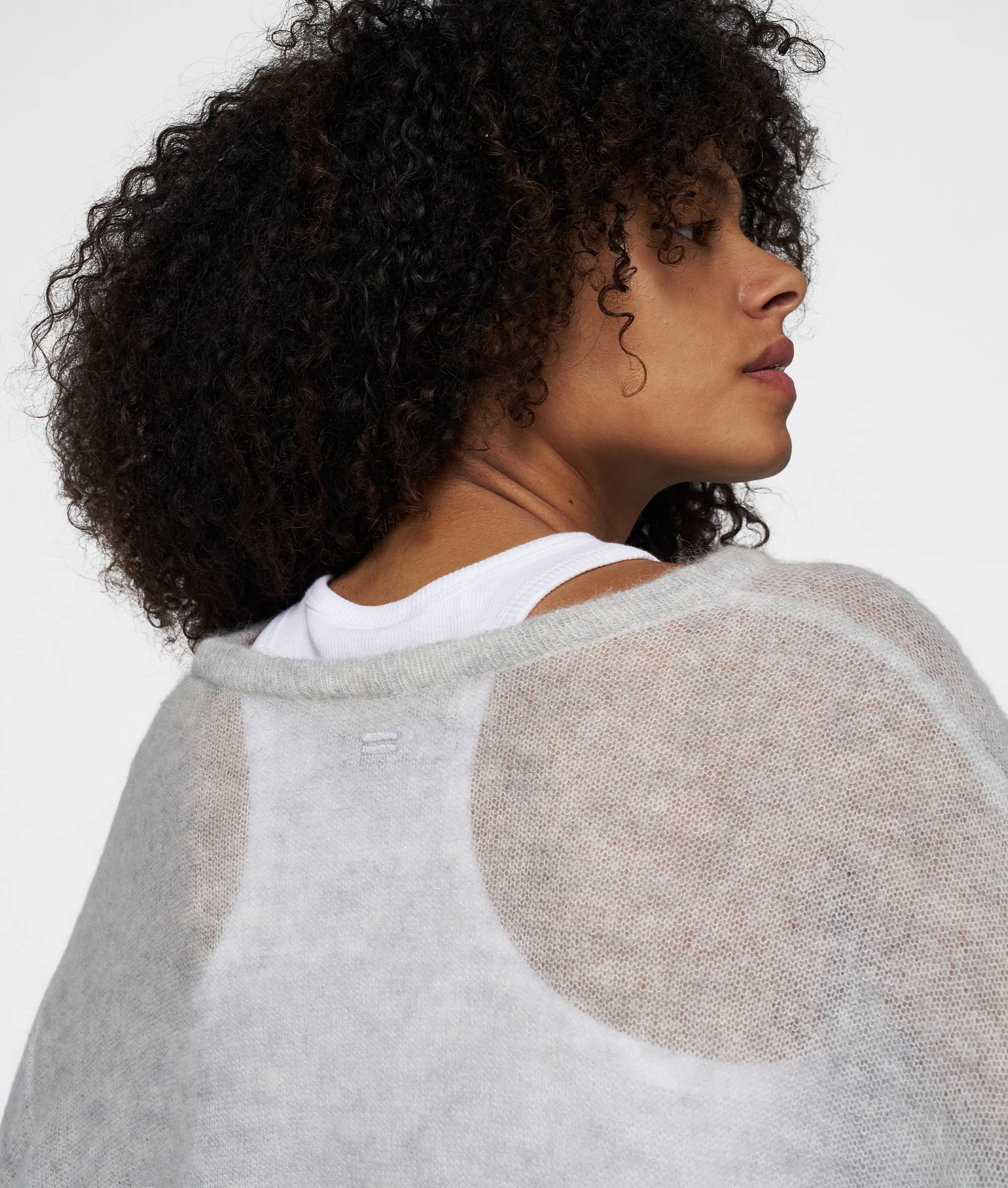 THE KNIT SWEATER | light grey melee sold by 10days product image thumbnail 2