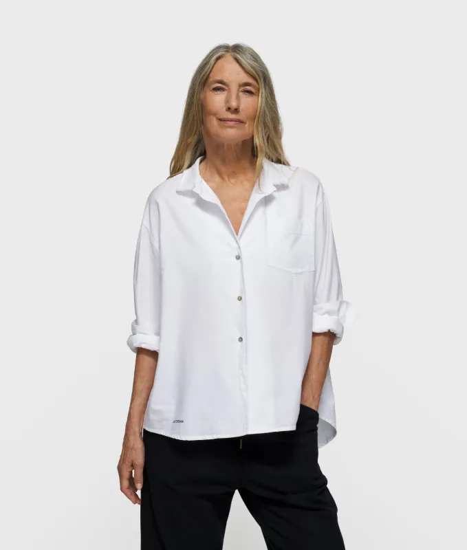 THE PIQUE SHIRT | white made by 10days