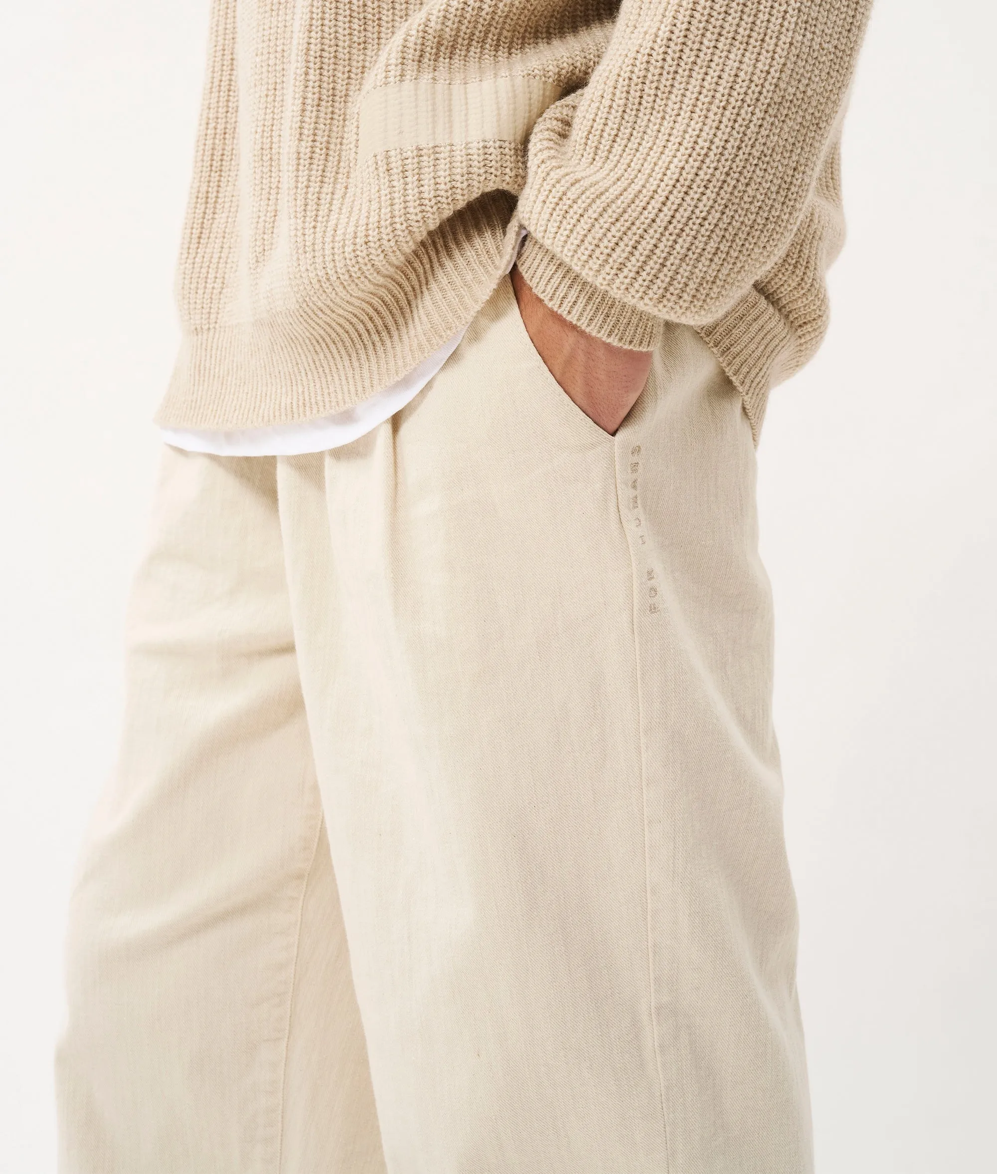 Dakota cotton twill pants | dust sold by 10days product image thumbnail 4